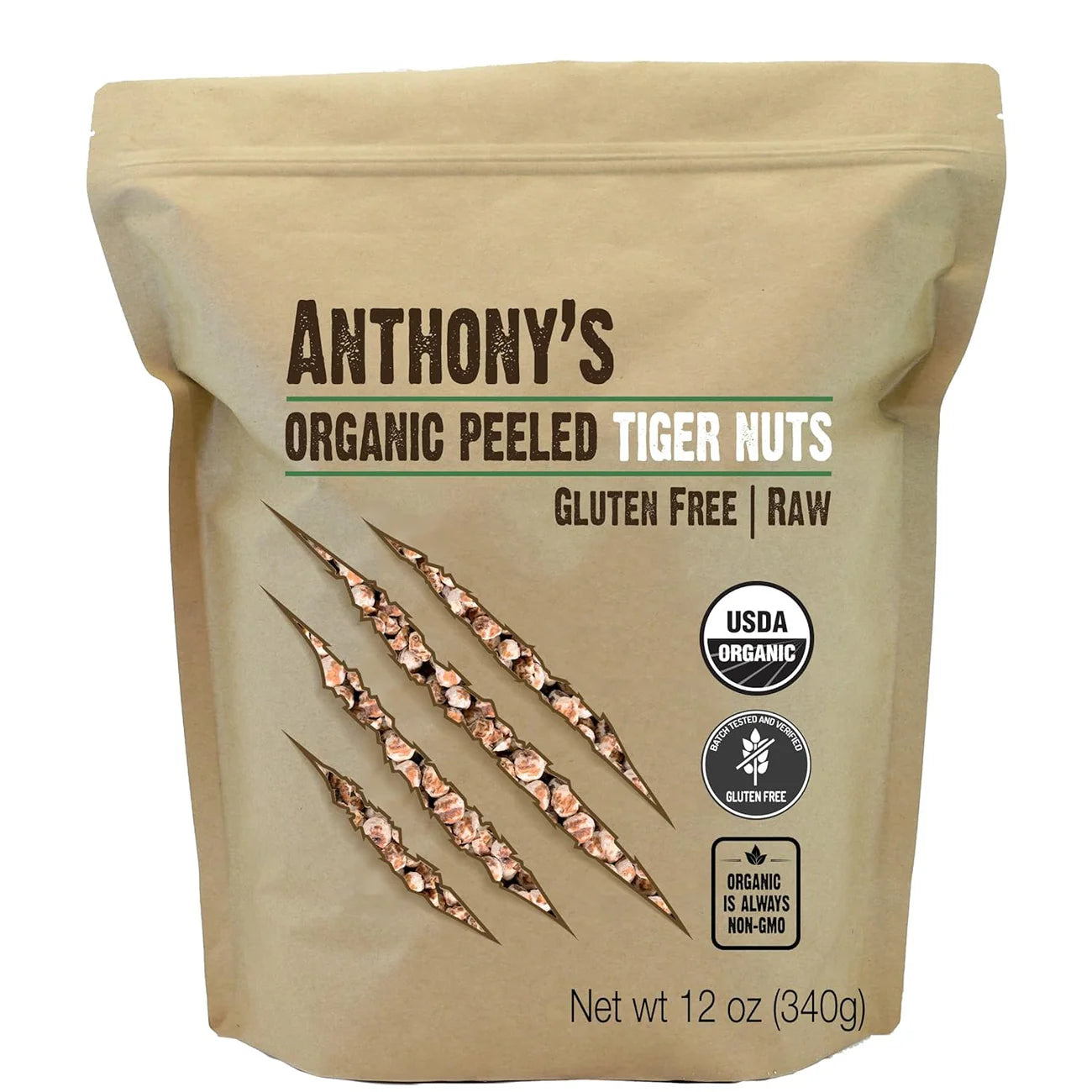 Anthony's Peeled Tiger Nuts 12 oz